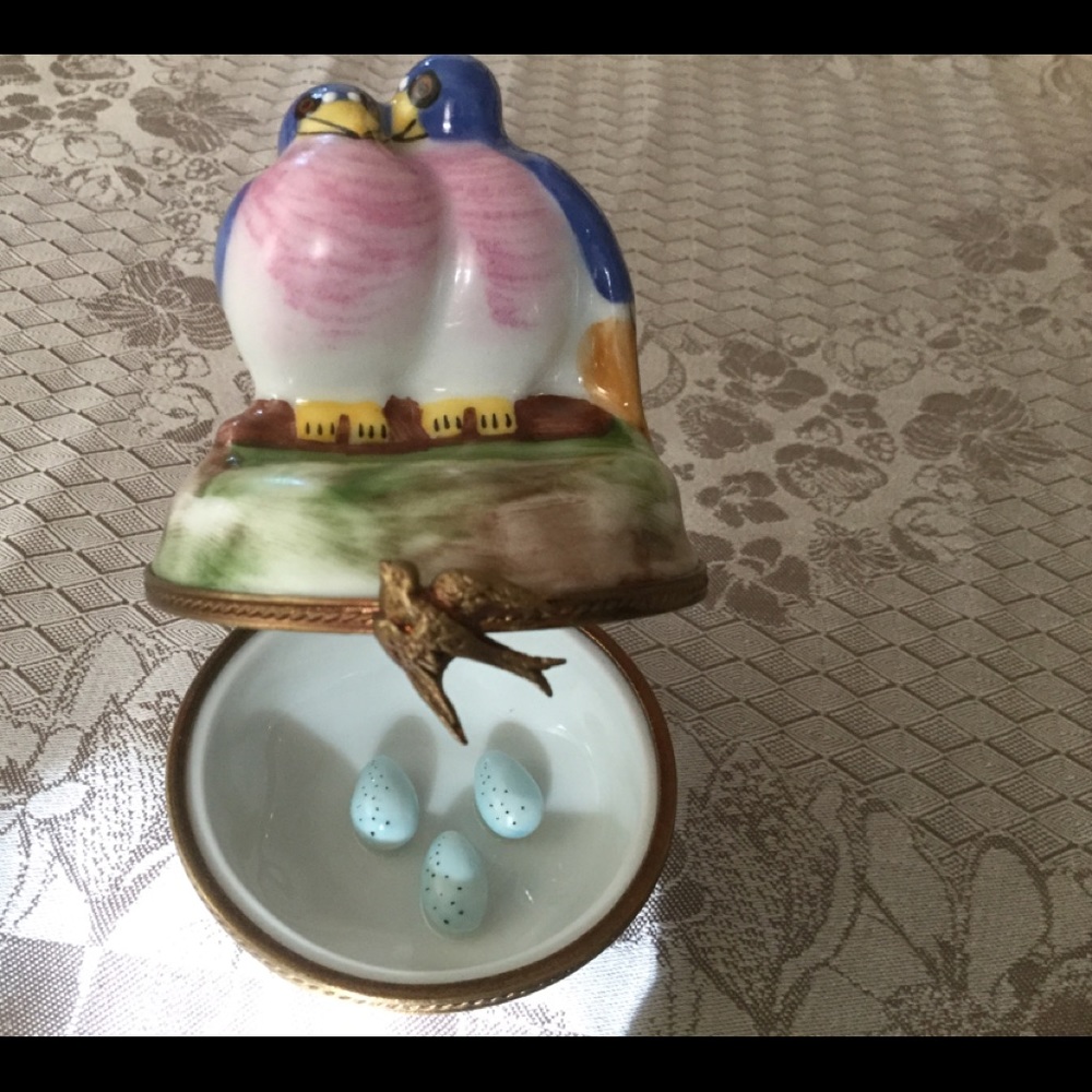 Limoges love birds box